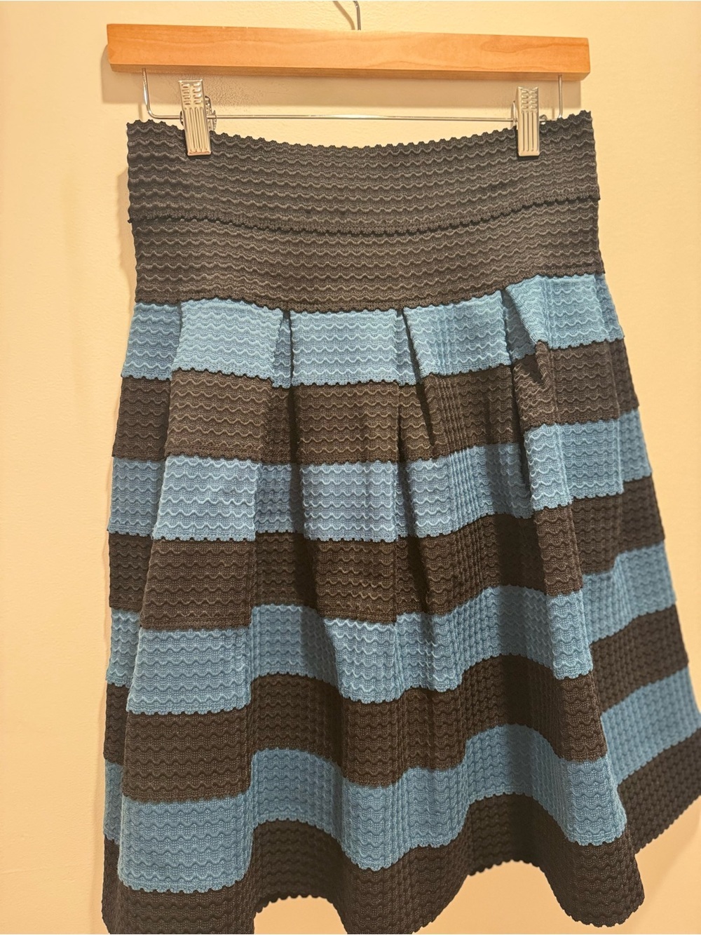 Anthropologie Striped A-Line Skirt - Picture 3 of 7